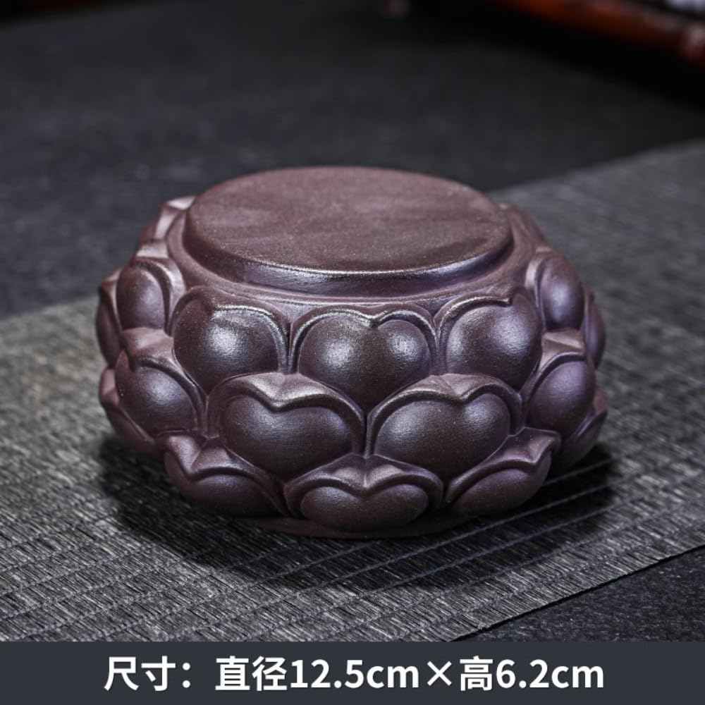 12.5cm Purple Sand Lotus Platform Base Shelf Home Furnishings Accessories
