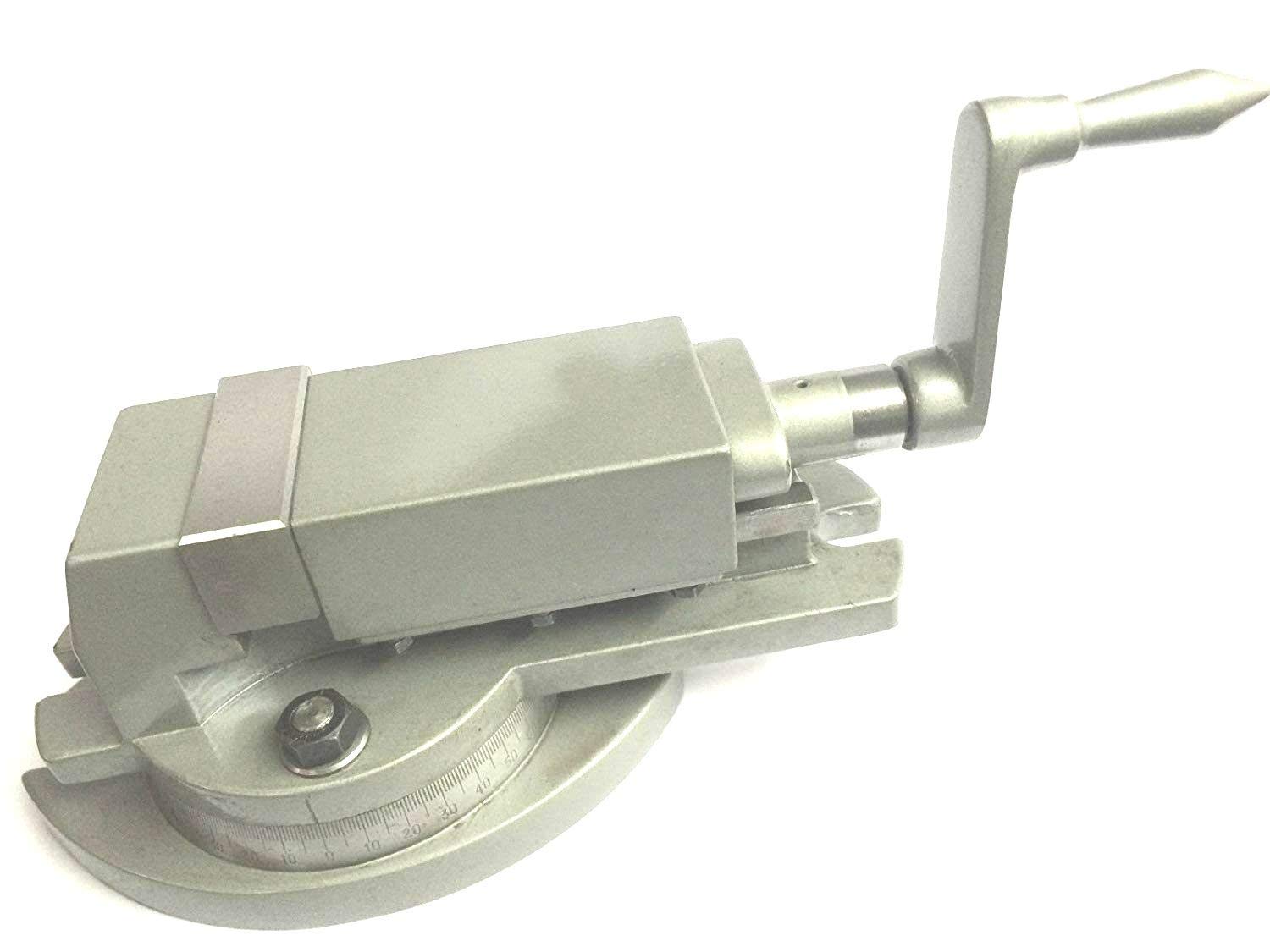 Caste Iron Precision Swivel Milling Machine Vise 3" (75 mm)/ Hardened Ground Alloy Steel Jaws 1