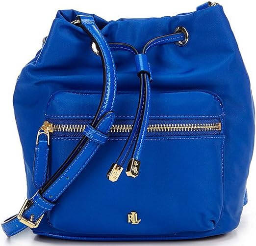 ralph lauren leather debby drawstring bolsa