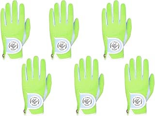 Simple Symbol Women's RainGrip Golf Glove,Hot Wet Weather Comfort,Six Pack (Six Left Hand Or Six Right Hand) Four Colors,Pink/Purple/White/Green, Left Hand Right Hand(Green,M,Left)