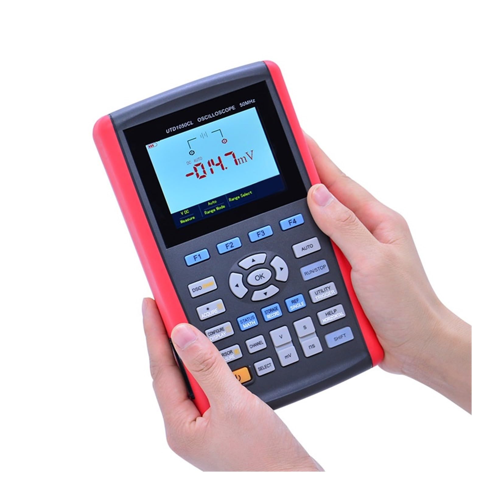 Oscyloskopy laboratoryjne, Ręczny oscyloskop z pamięcią masową 3,5-calowy wyświetlacz LCD 50 MHz 250 MS/s Mini USB Oscyloskop z automatyczną skalą,Dokładny Pomiar(1050DL)