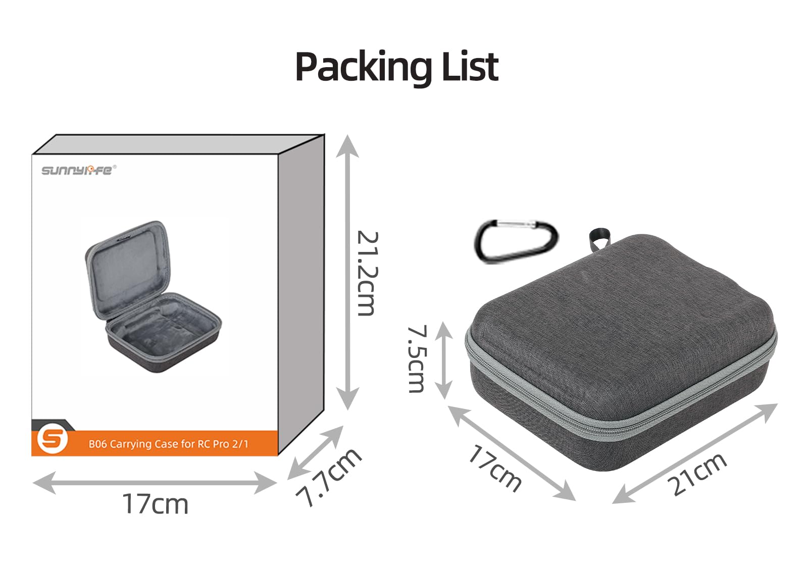 Gdraco Sac de transport pour télécommande DJI RC Pro 2/1 - Sac de voyage pour manette DJI RC Pro 2