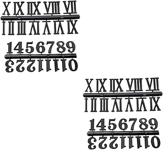 Housoutil 4 Sets clock number plate silent wall clock digital clocks silent clock digital clock replacement numbers wall clock numbers kit clock hour hands Clock Numerals DIY Clock Supplies