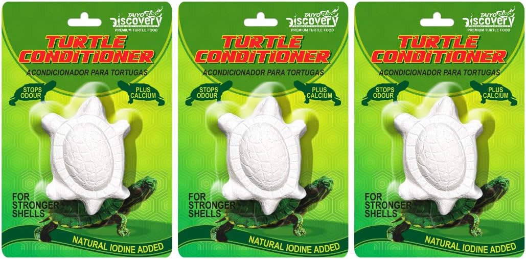 TAIYOPLUSS Discovery Taiyo Pluss Turtle Conditioner, Premium Turtle Conditioner (Calcium) for Strong Shells-Pack of 3