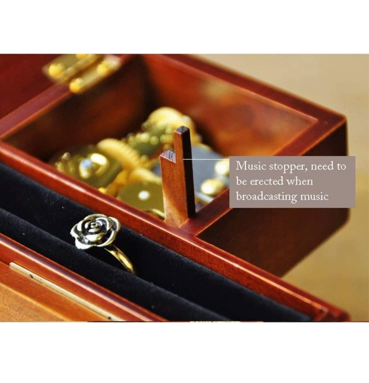VVABRA Caja de Música Caja de Musica Caja De Música De Piano De Cola Granate con Banco Caja De Música De Cuerda De Madera para Amigos Cumpleaños De Navidad Caja Musical Cajas Musicales