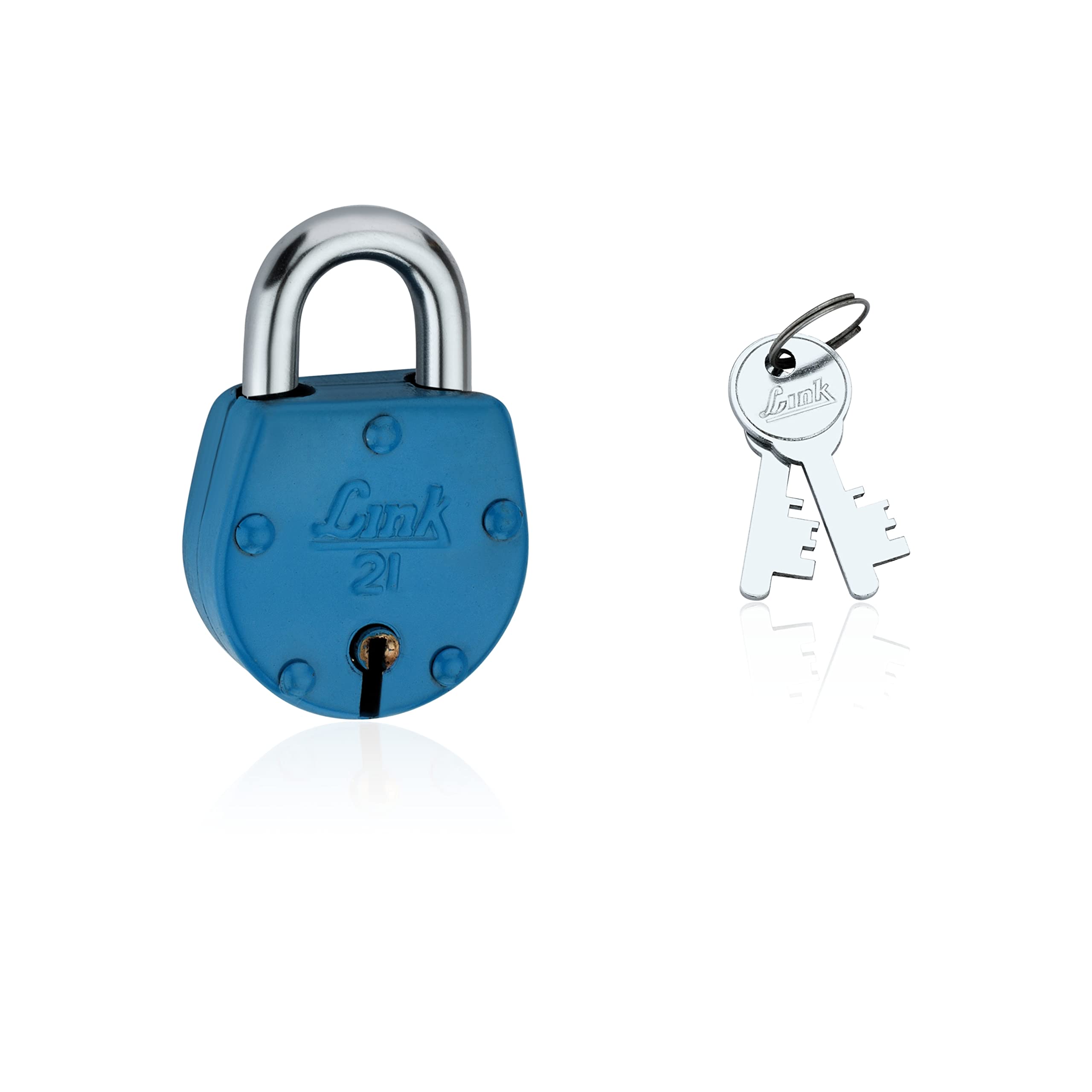 Link® 42mm Colored Padlock No.21 | Steel Body | Brass Lever | 4 Silver Keys | 2 Padlock | (Pack of 2) Made in India (B0BTYYRQ63) Amazon Price History, Amazon Price Tracker