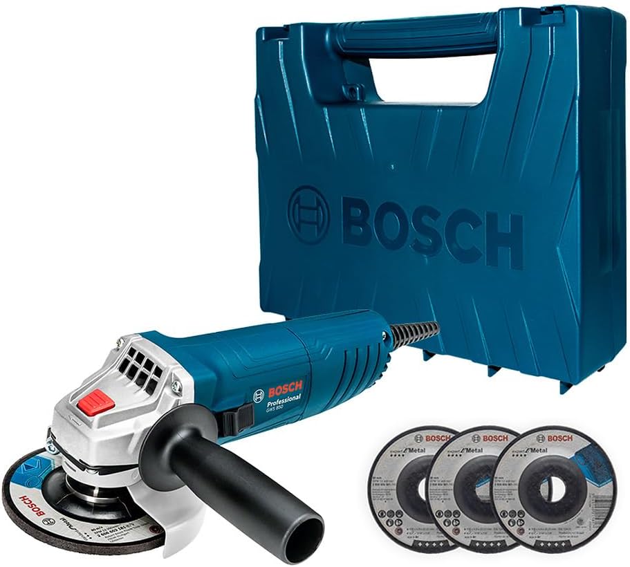 Bosch Esmerilhadeira GWS 850 850W 127V 3 Discos e Maleta
