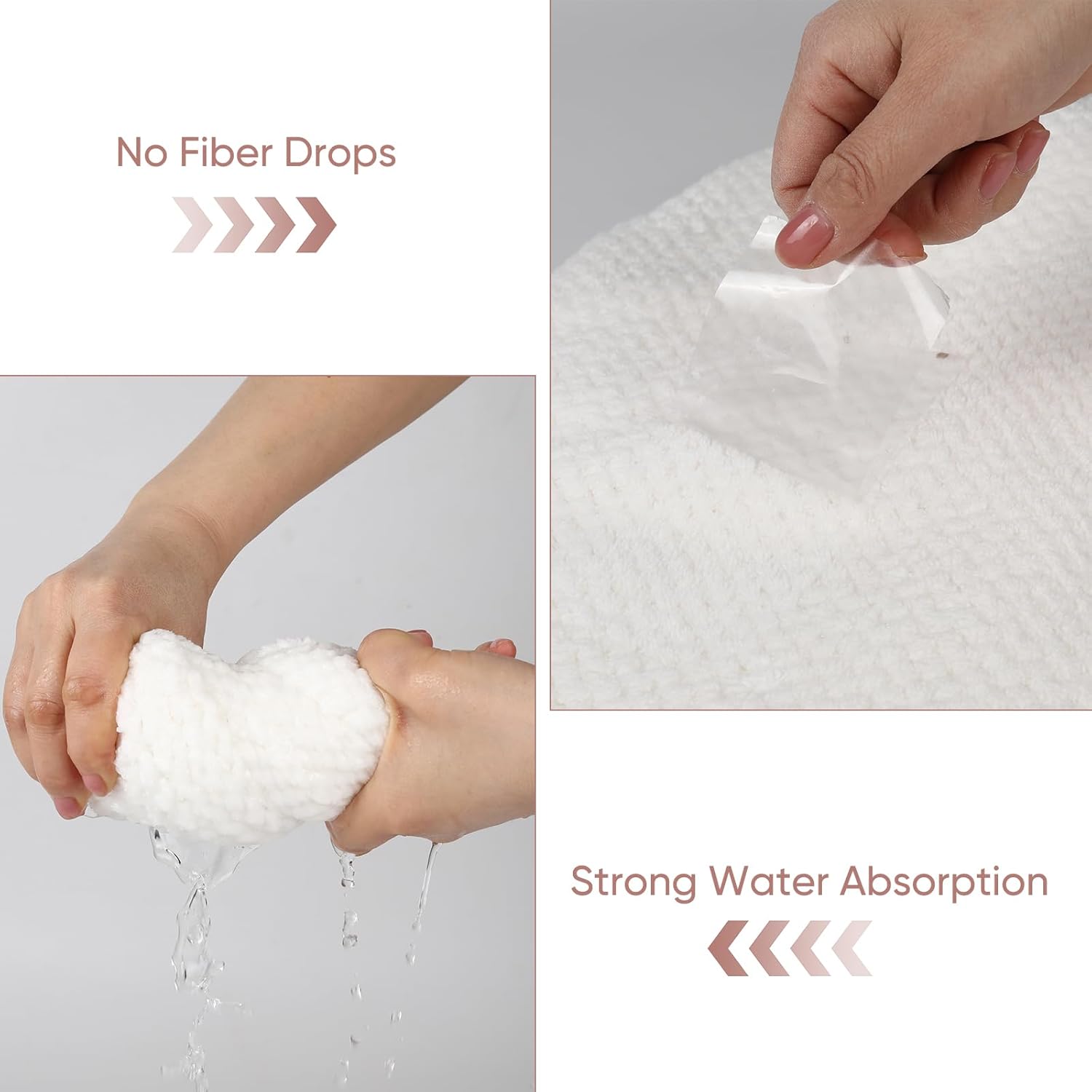 6 Pcs Spa Robe Bath wrap Towels for Women Waffle Spa Wraps with Pocket Adjustable Closure Lightweight Towel Wraps for Bath Shower (White, Medium) - Image 4