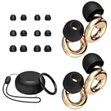 Ear Plugs for Sleeping,2 Pairs of Stylish Reusable Noise Reduction Earplugs with 8 Pairs Tips & case,Hearing Protection Earplugs for Concert,Travel,Work,Live Events - 25dB-30dB