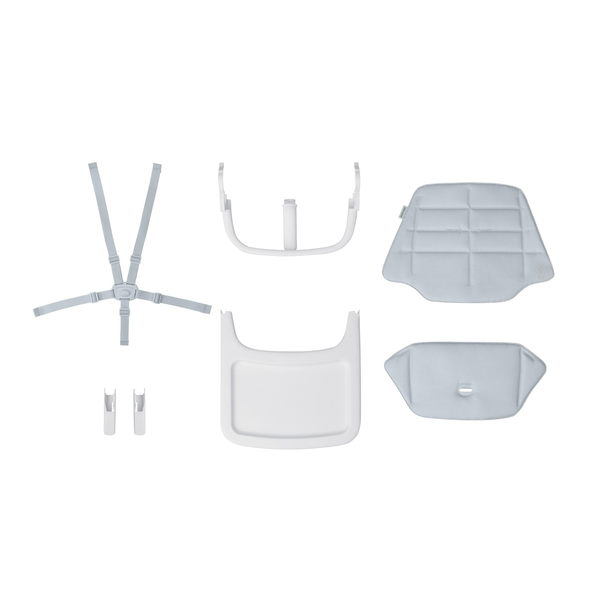 Maxi-Cosi Nesta Kit Bambino, Rivestimento Seggiolone, Accessori in Legno, per Bambini 6 Mesi - 3.5 Anni (9-15 kg Circa), Colore Beyond Sky Grey