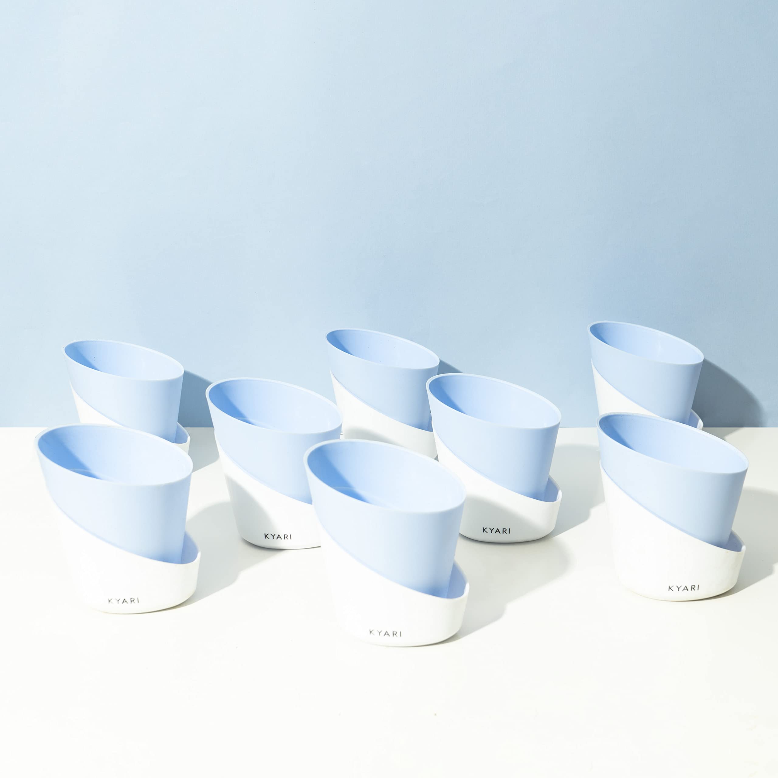 Magenta Self-Watering Pots - 8 Pack for Indoor Plants -24