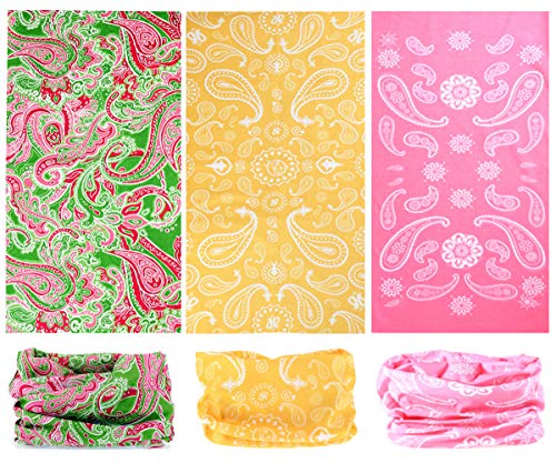 Image of 6PCS Outdoor Magic Headband Elastic Seamless Bandana Scarf UV Resistence Sport Headwear