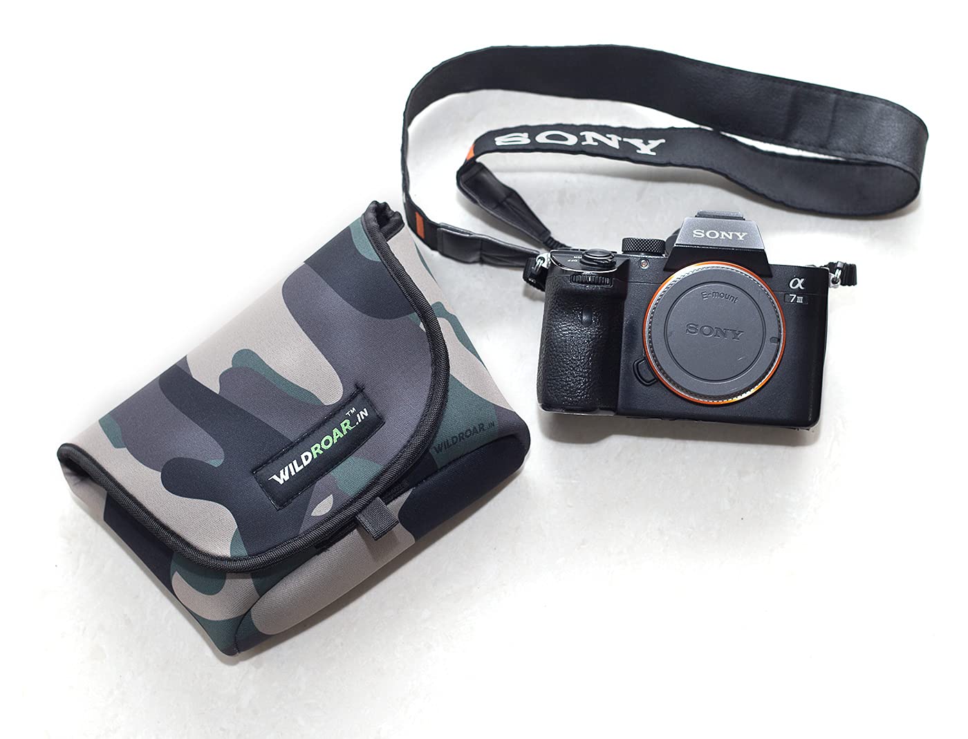 Camera Body Pouch- Green Forest -for Sony A7 III & Similar-image-11