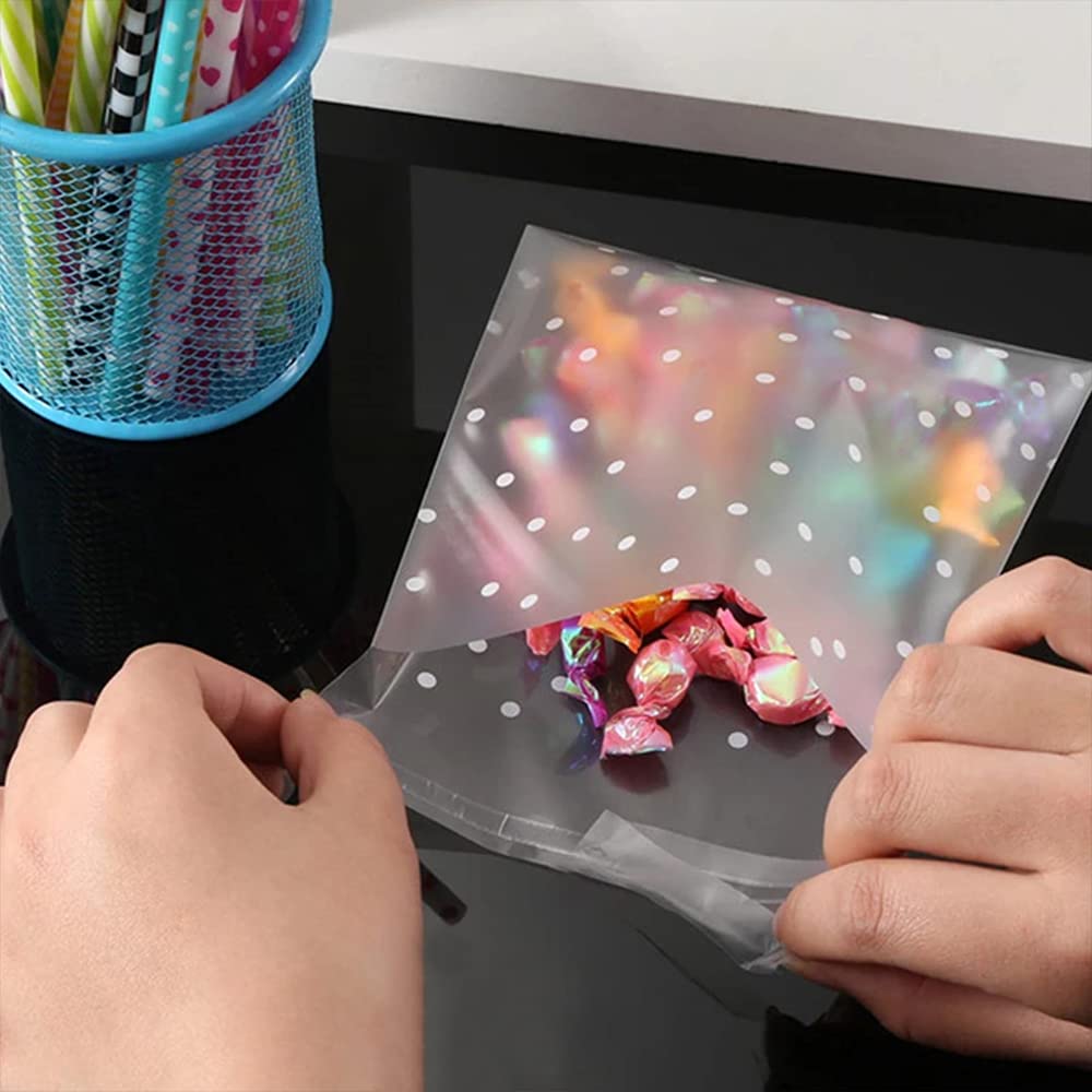 LUTER 200 Pièces Sacs à Biscuits Bonbons Auto-adhésifs Sacs En