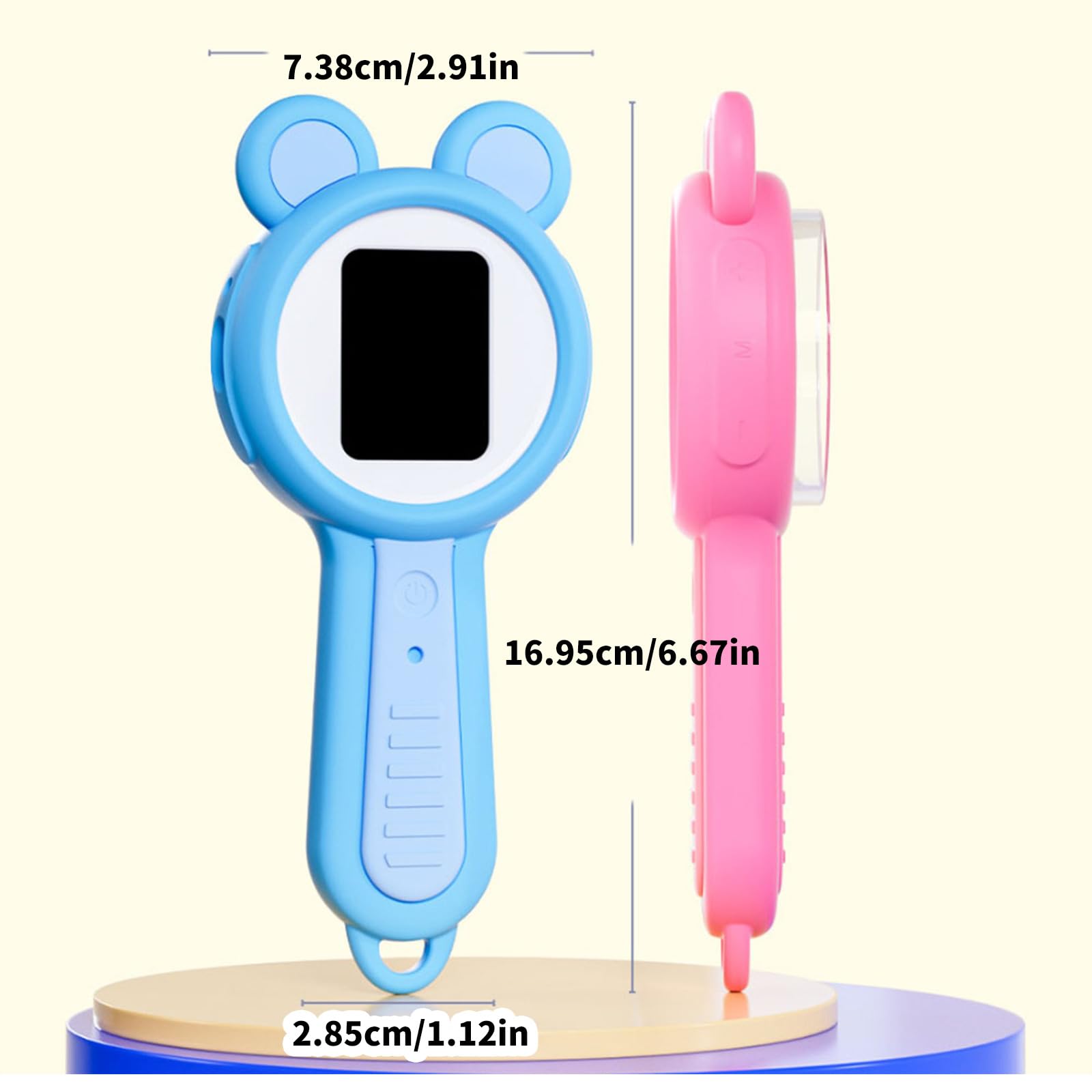 Microscopio digitale con display da 2 pollici e batteria da 500 mAh, perfetto per l'apprendimento scolastico e domestico per bambini trasportabili