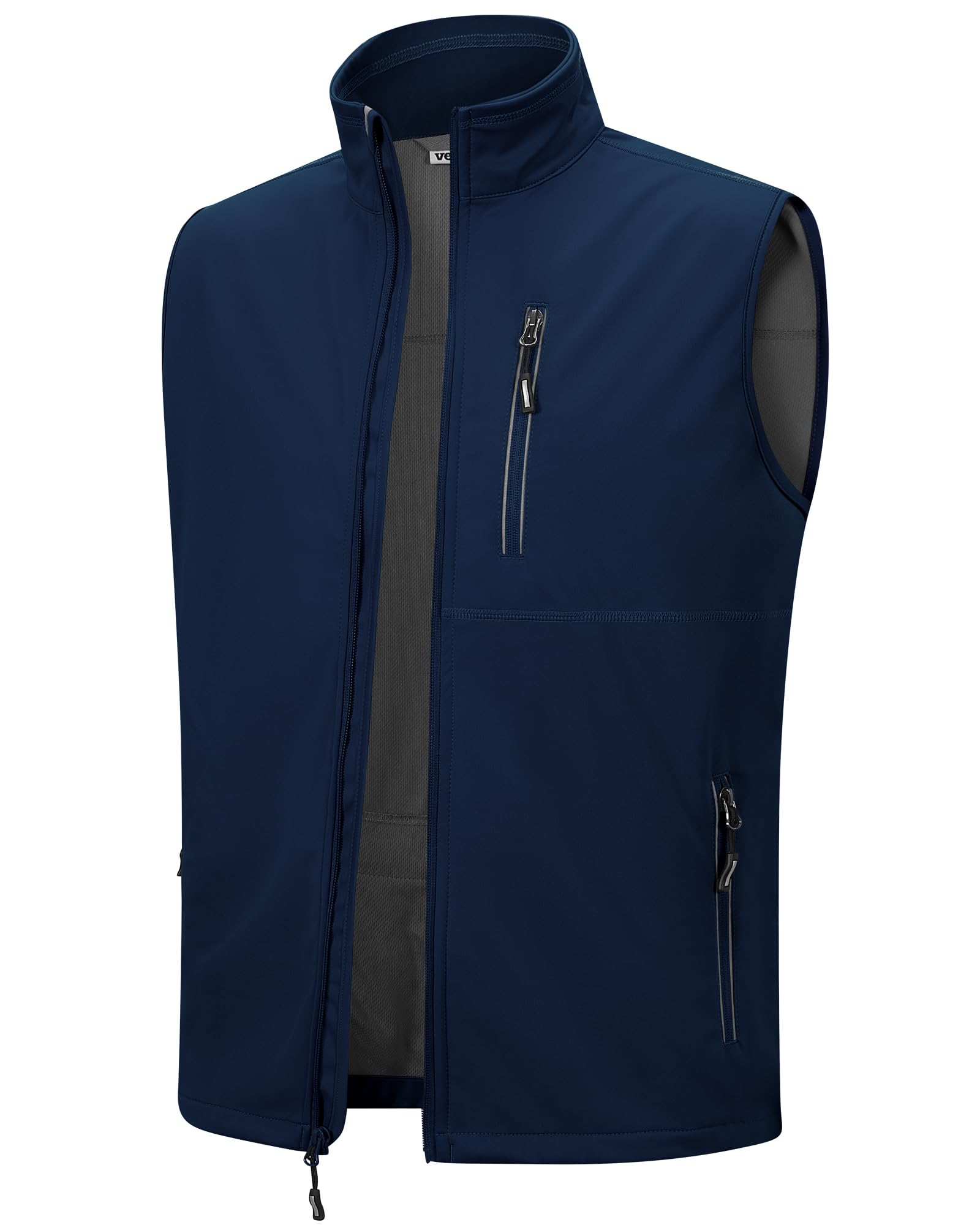 Outdoor Ventures Gilet coupe-vent Softshell léger sans manches pour homme, pour la course à pied, le golf, la randonnée, les voyages