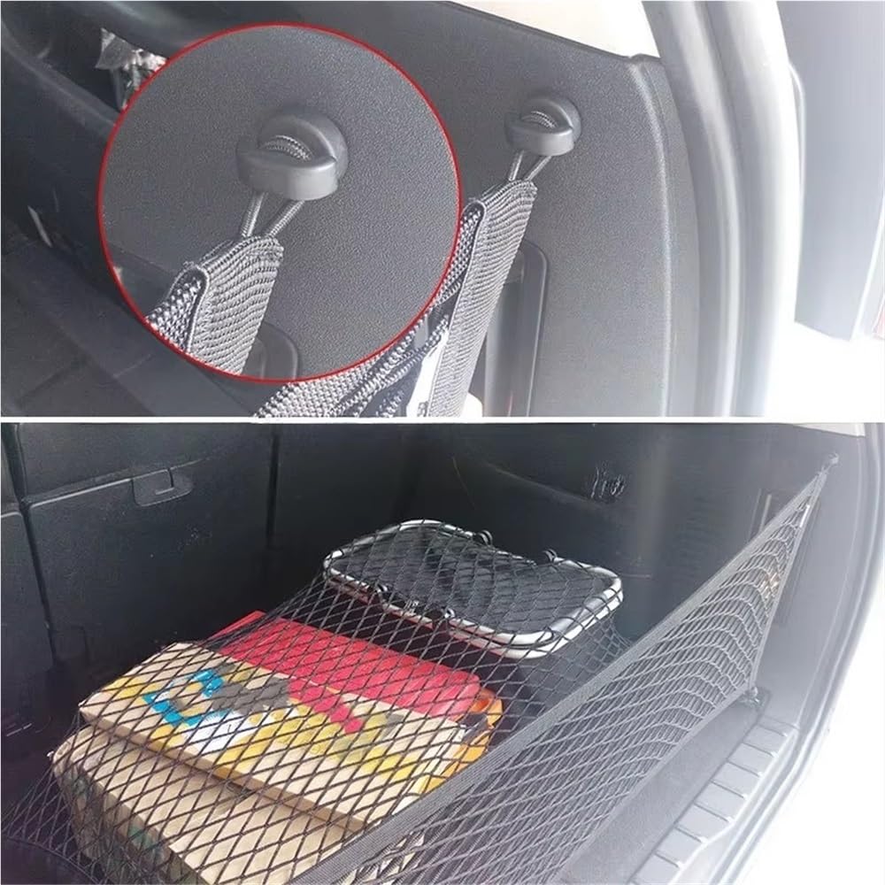 Elastica Bagagliaio Auto per Model Y Rete Portaoggetti per Bagagliaio Gancio per Borsa Fissa per Carico Posteriore Stivaggio E Riordino