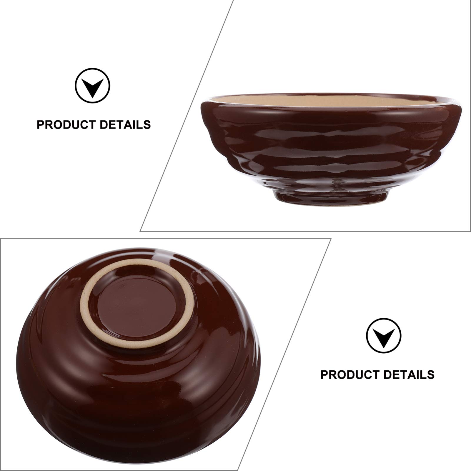 Hemoton Garlic Garlic Ripple Ridge and Pestle Set Grinding Bowl Crush Pot Garlic Mincer Masher for Crushing Mashers Mixer Mixer