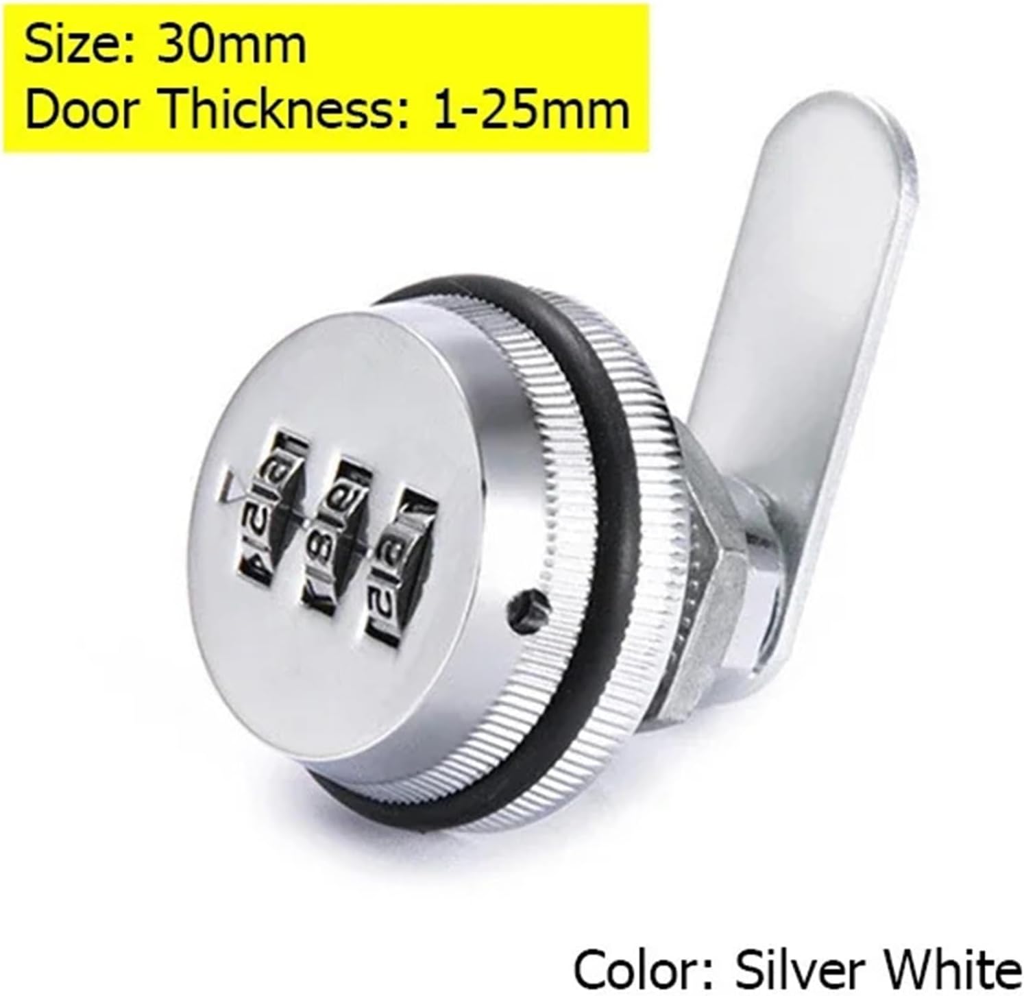 Combination Cabinet Lock Silver Zinc Alloy Password Locks Security Home Automation Cam Lock for Mailbox Cabinet Door 1Pcs