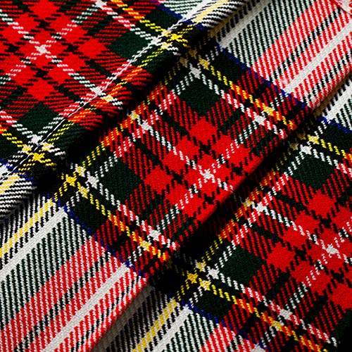 Womens 16.5 in Plaid Tartan Mini Kilt Skirt Dress Stewart 14 US4