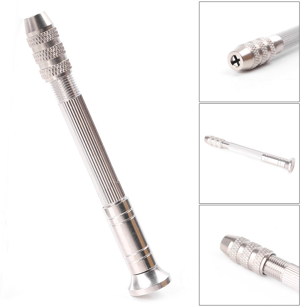 FSFY 1 x Semi-Automatic Mini Manual Hand Drill Chuck Twist Micro Drill Bit