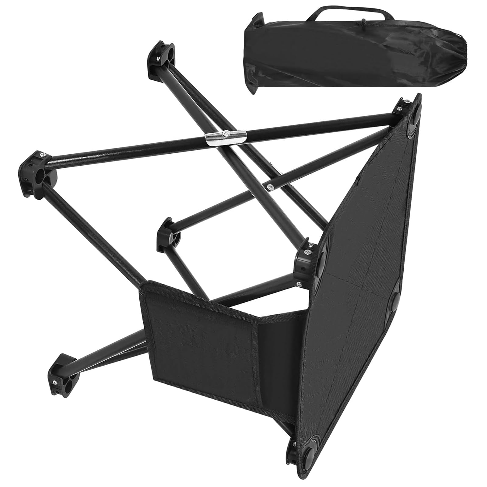 Tabouret d'extérieur pliable robuste 150 kg pour assise confortable