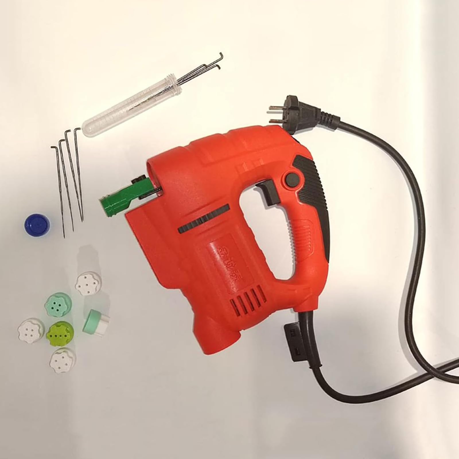 Professionelle Elektrische Filznadelmaschine, Handfilzwerkzeug Mit Nadeln, Einstellbarer Geschwindigkeit, 1–7 Nadeln, Austauschbaren Düsen, Filz-Bastelset Für DIY-Filzprojekte