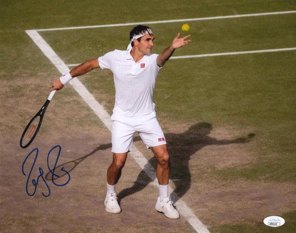 Roger Federer Signed Autograph 11x14 Photo - Tennis Legend