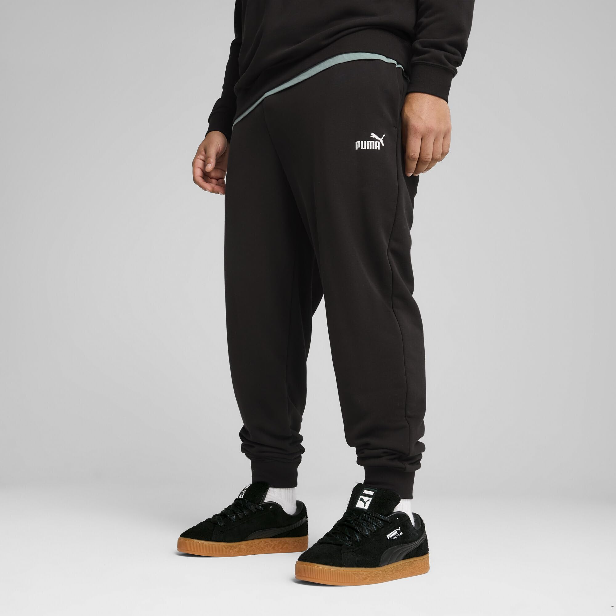 PUMA ESS No. 1 Logo Sweatpants TR cl, Pantalones de Punto Hombre, PUMA Black, S