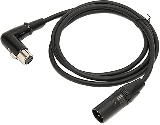 XLR Male to XLR Female Cable, Lossless Signal Transmission, Stable Connection, PVC Wire Material, HiFi Sound for Microphones, Stage Lights, DMX Lights and More