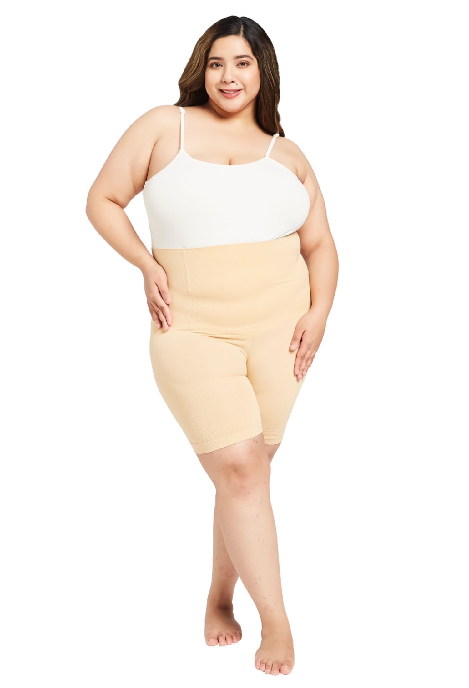 Thigh Shaper for Women Plus Size | Seamless Thigh Slimmer for Thigh Shaper for Women | Breathable Tummy and Thigh Shaper for Women-image-1