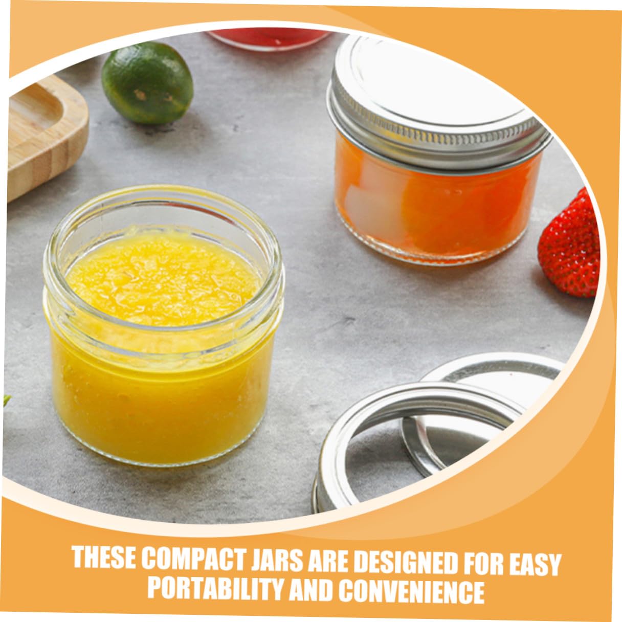 DOITOOL 20 Stück Teiliges Transparente Mini gläser mit Silbernen Aluminiumdeckeln Luftdichte Vorratsgläser für Marmelade Honig Zuckerpeeling Vielseitige Aufbewahrung zu Hause