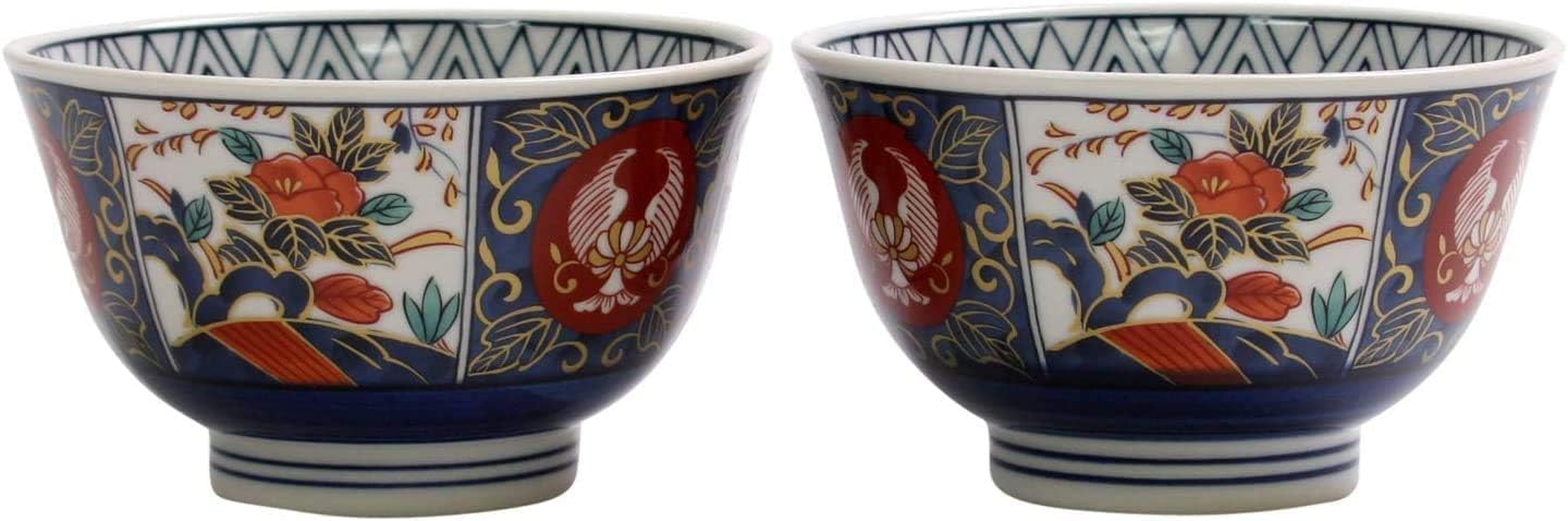 古伊万里　鉢　２つ　丼　錦 古伊万里鉢2つ丼錦