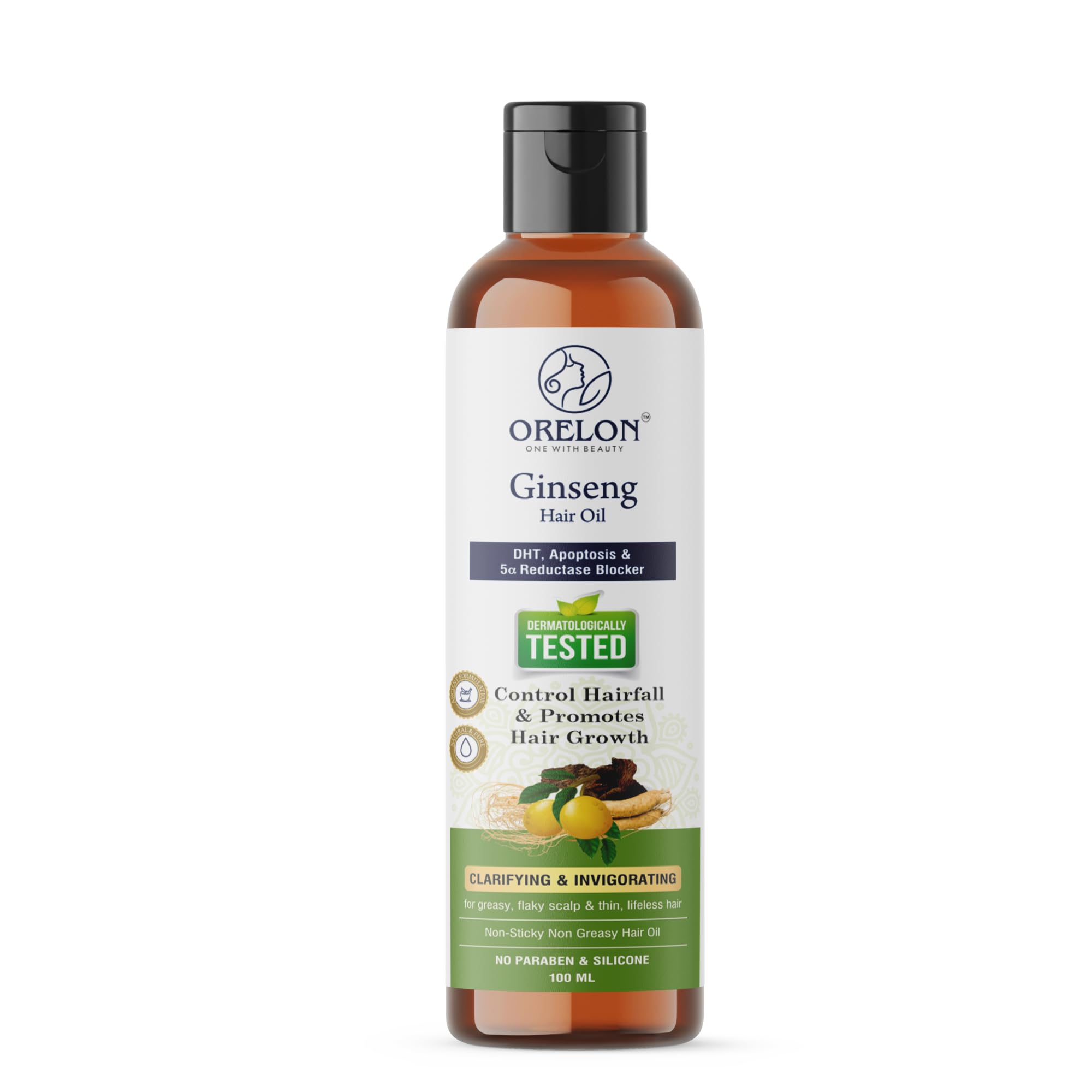 Ginseng Ayurvedic Hair Oil | Control Hair Fall & Dandruff | Promotes Hair Growth | DHT Blocker Hair Oil | 100% Pure & Natural | 100ML-image-4