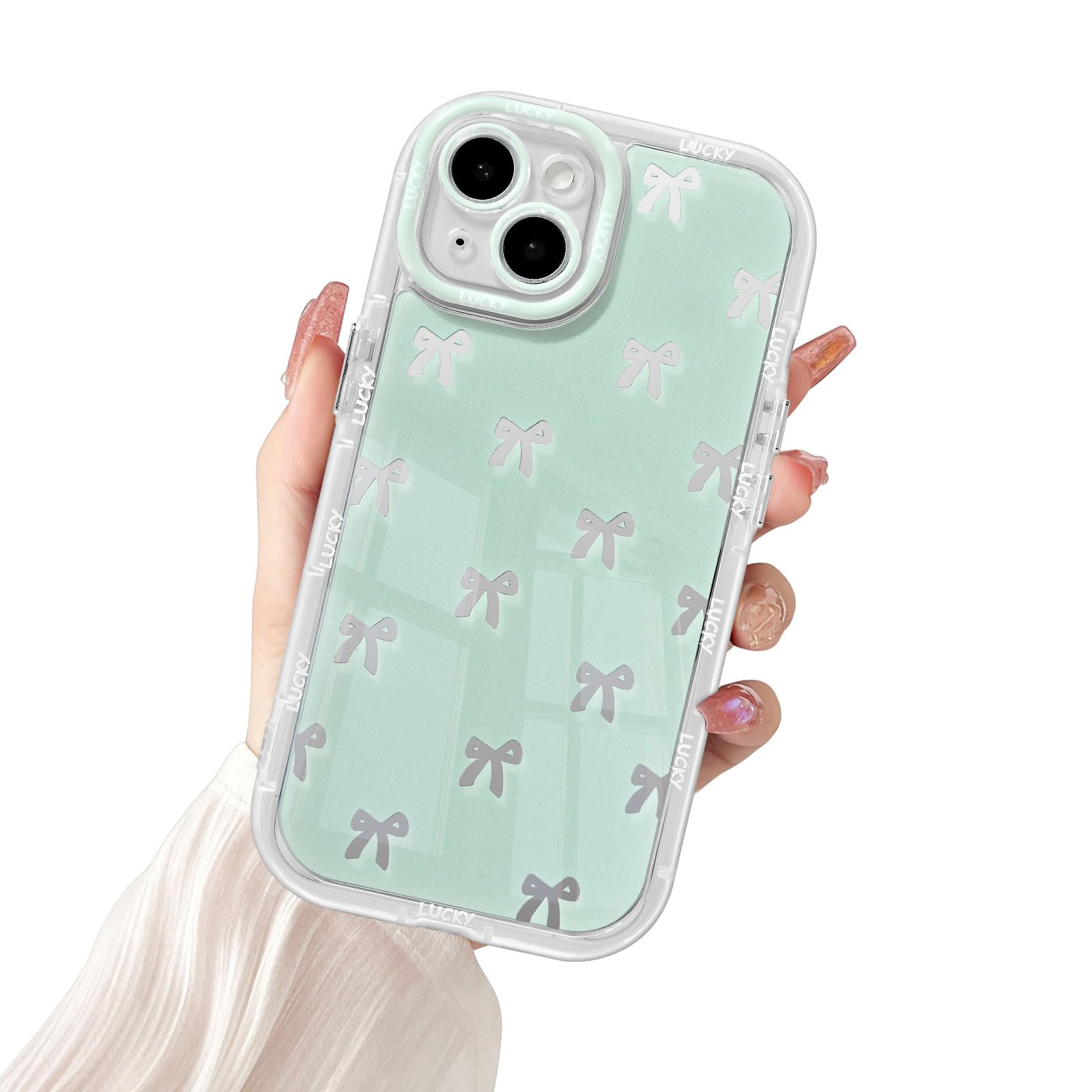 Coque iPhone 14 Plus silicone vert anti-rayures au design esthétique épuré - 8