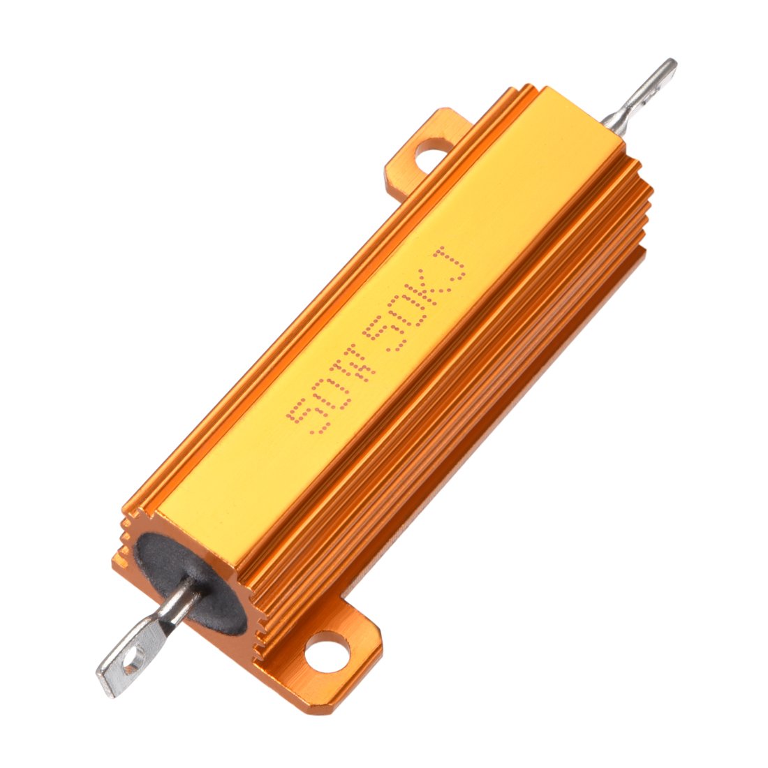 HeyNana Widerstand 25 Ohm, 25 Watt - Mit Alu-Kühlkörper Goldfarben, Für Elektronik-Projekte