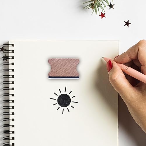 Miniatura 3 de Sello de goma Sun, sello de sol mediano de 1-13 para álbumes de recortes, tarjetas, manualidades