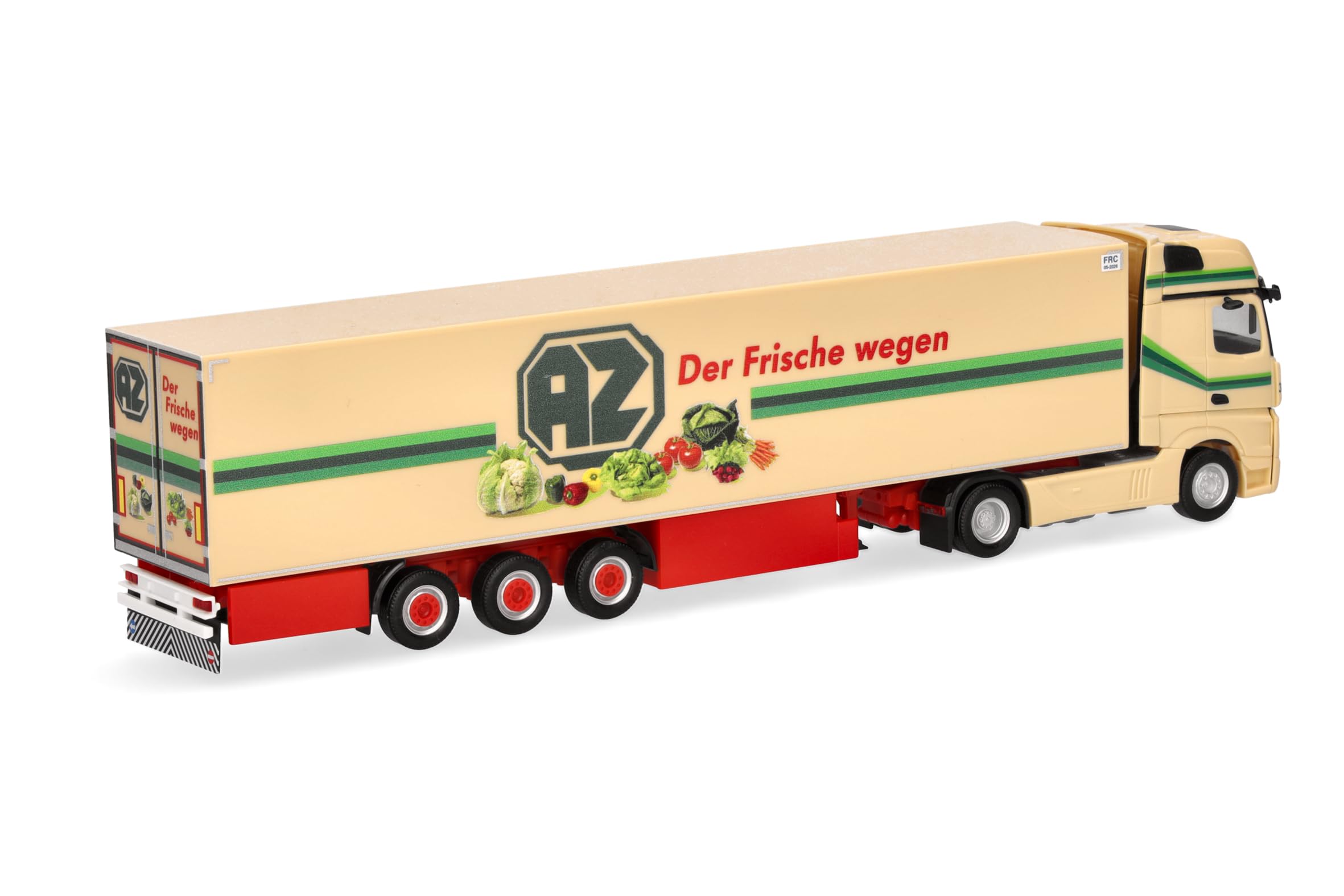 herpa Mercedes-Benz Actros L 18 Gigaspace AZ Kempen Refrigerated Tractor Truck, Miniature Scale 1:87, Collectable - Image 2