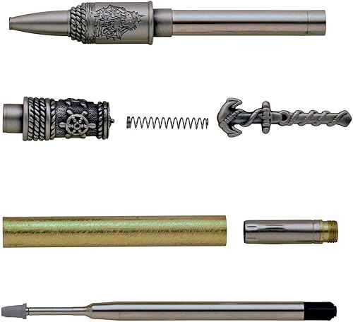 Miniatura 5 de Penn State Industries PKNAUTAB - Kit de bolígrafo con giro náutico (1, latón antiguo)
