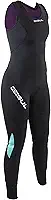 Roupa de mergulho feminina Code Zero 3 mm Long John - Preto - À prova d'água - À prova d'água - Cego: Construção de costura