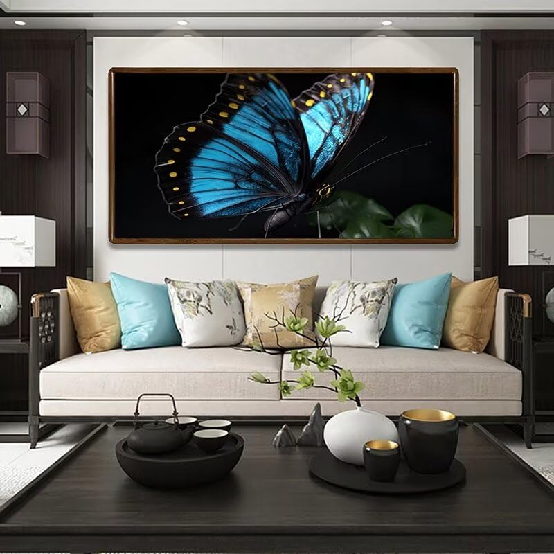 5D diamond painting adulte papillon d151, kit créatif pour salon moderne