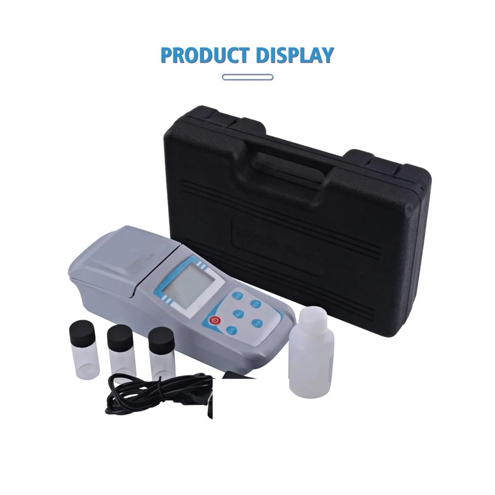 Comprobador digital de turbidez 0-1000 NTU, turbímetro retroiluminado LCD portátil para tratamiento de aguas residuales y piscinas, medición precisa de la calidad del agua