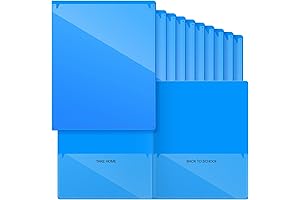 Blue Heavy Duty Take-Home Folders for Students to Foster Seamless Communication