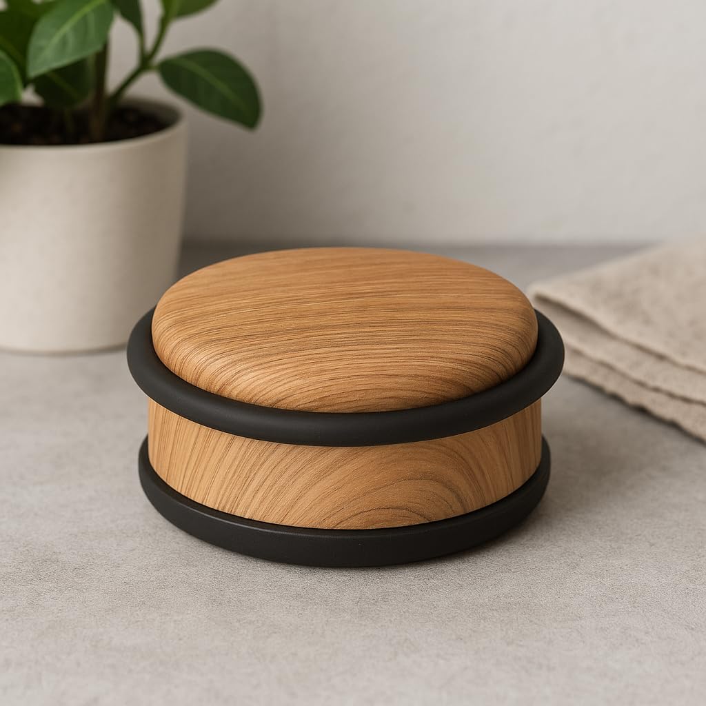 Set di 6 fermaporte/blocco porta – solido e pratico – effetto legno – piccolo modello