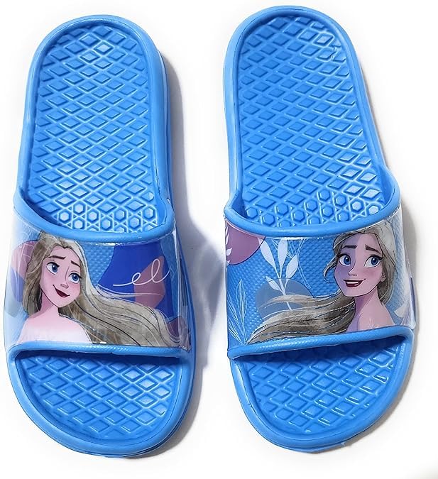 Disney Frozen - Zapatillas de baño antideslizantes para niñas de 2 a 6 años, azul, 30/31 EU