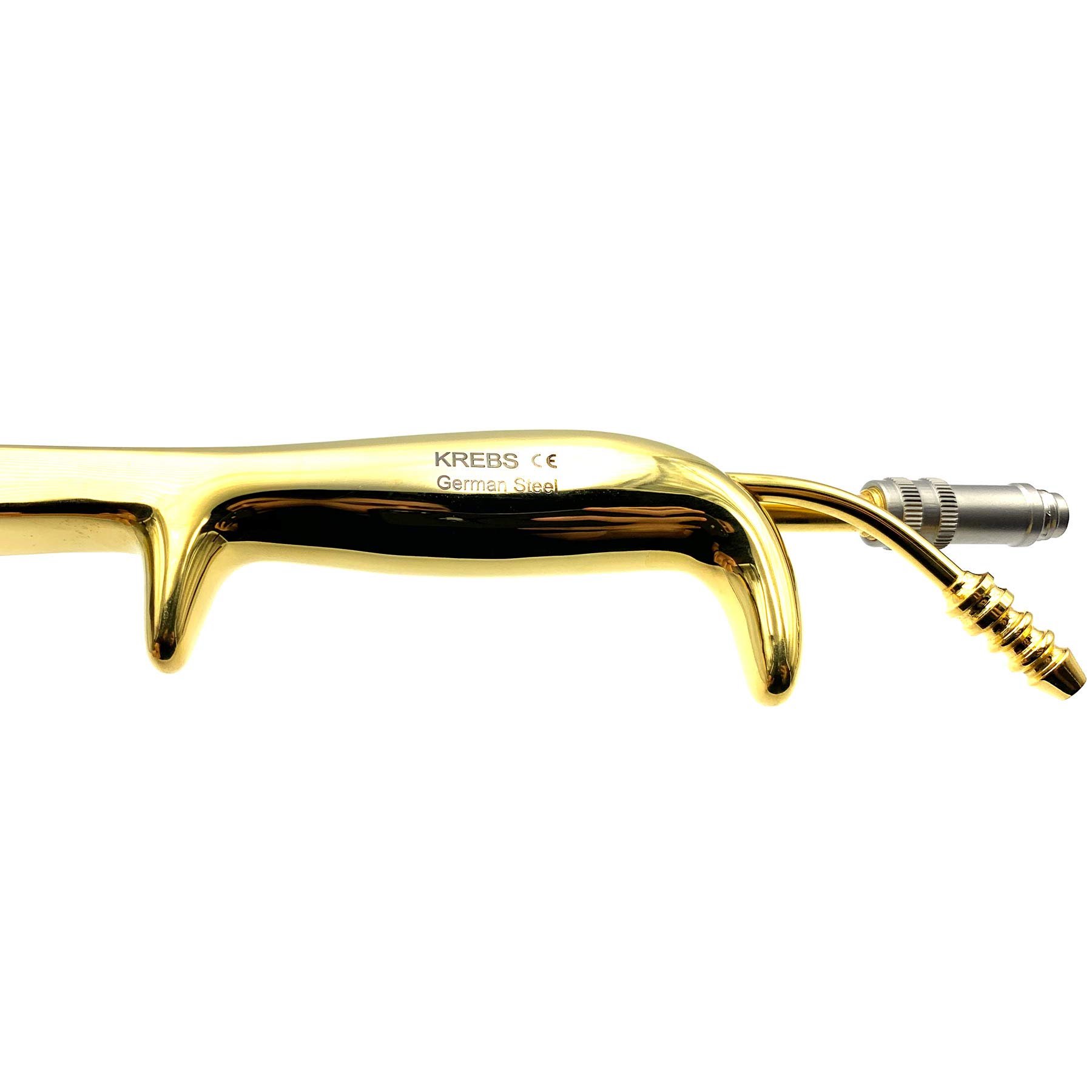 Tebbetts Breast Retractor w/Fiber Optic Light Guide and Suction Tube 25 mm x 15 cm