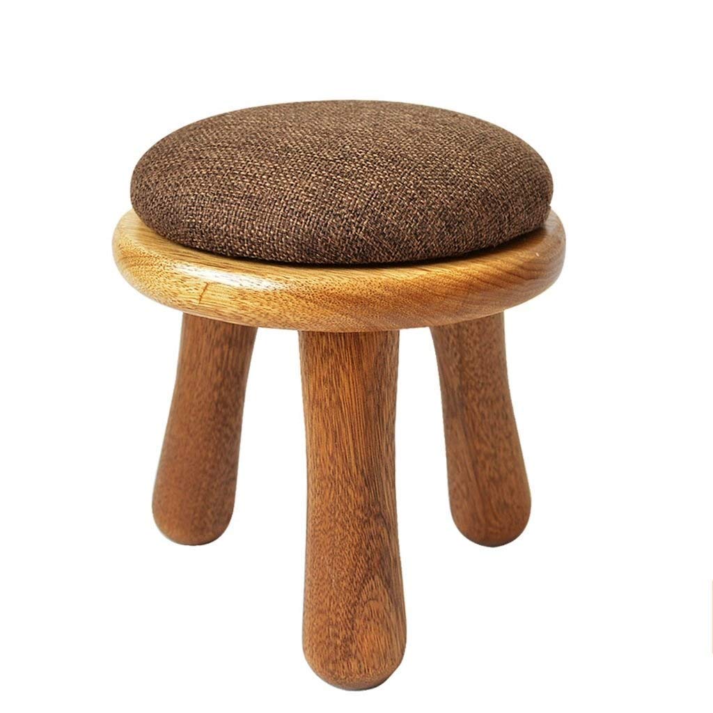 Tabouret en bois massif haut de gamme et son assise rembourrée au design champignon