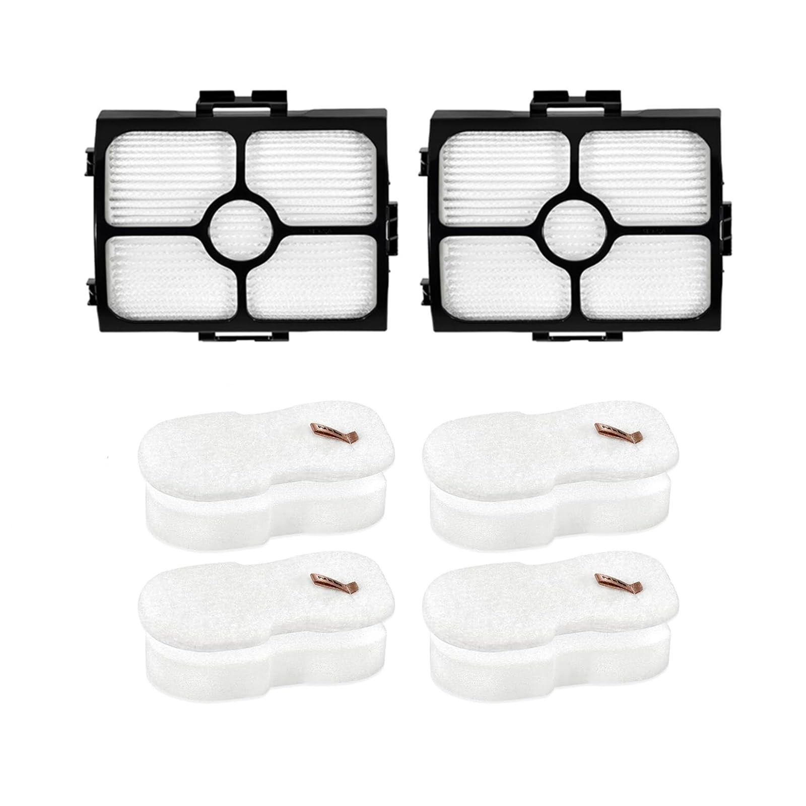 2 HEPA Filter and 4 Foam &amp; Felt Filter Replacement Compatible with Shark HZ3002 HZ3000 Stratos Ultralight Corded Stick Vacuum, Compare to Part XFFKHZ3000 XHFHZ3000