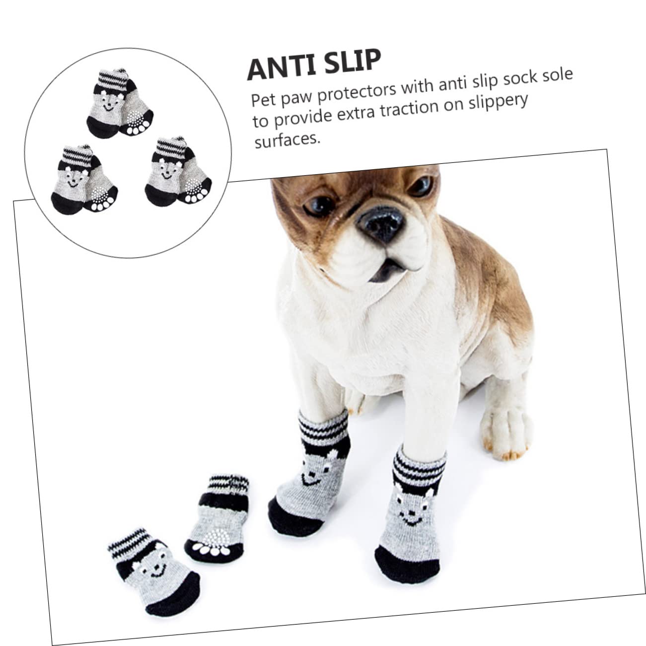 POPETPOP 9paare Hundesocken Für Kleine Hunde rutschfeste Baumwollsocken Für Indoor-pfotenpflege Warm Und Für Böden Und Schützende Pfotenschutz