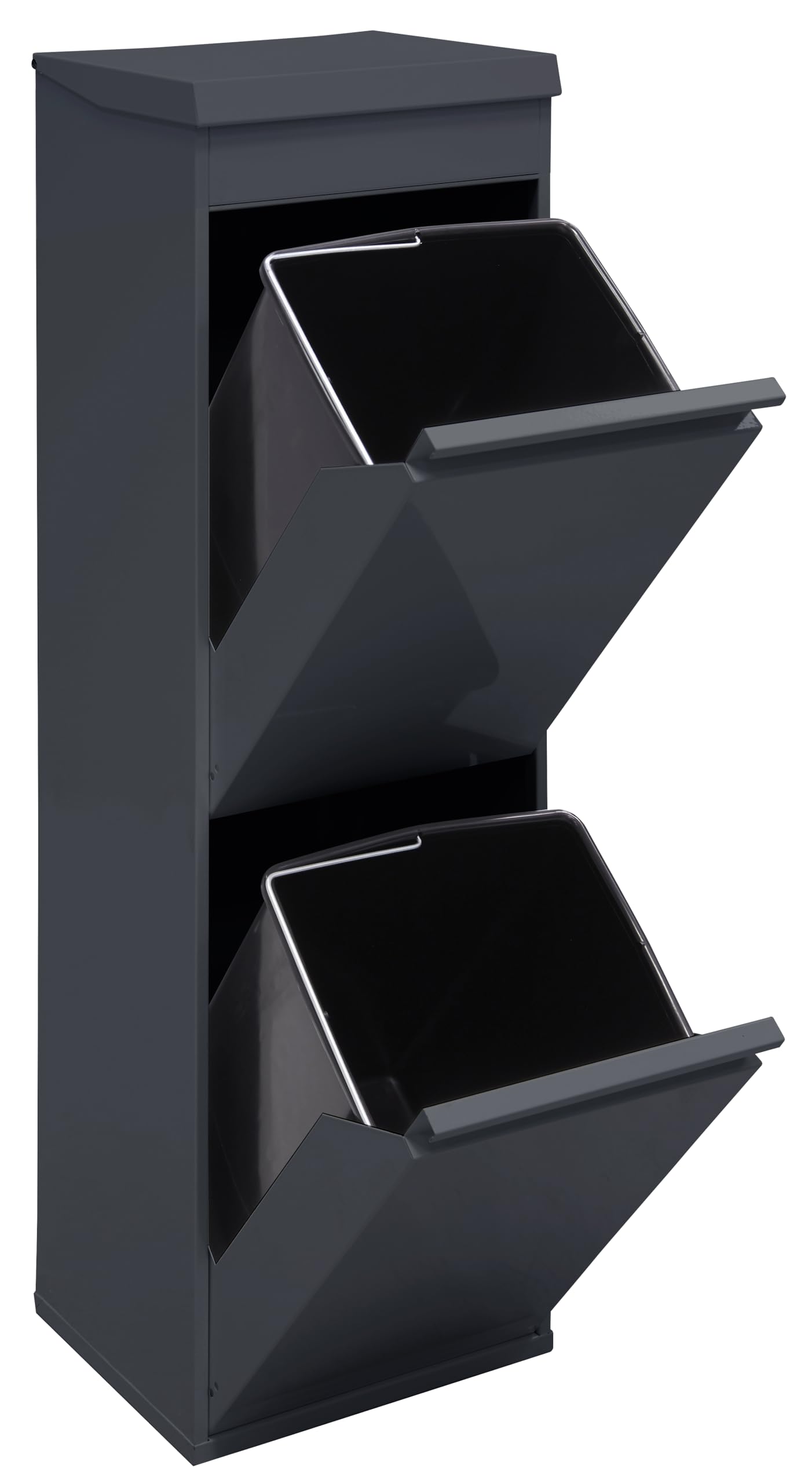 Arregui Top CR224-B Mülltrennsystem aus Stahl mit Aufbewahrungsbox mit Deckel – Bild 7